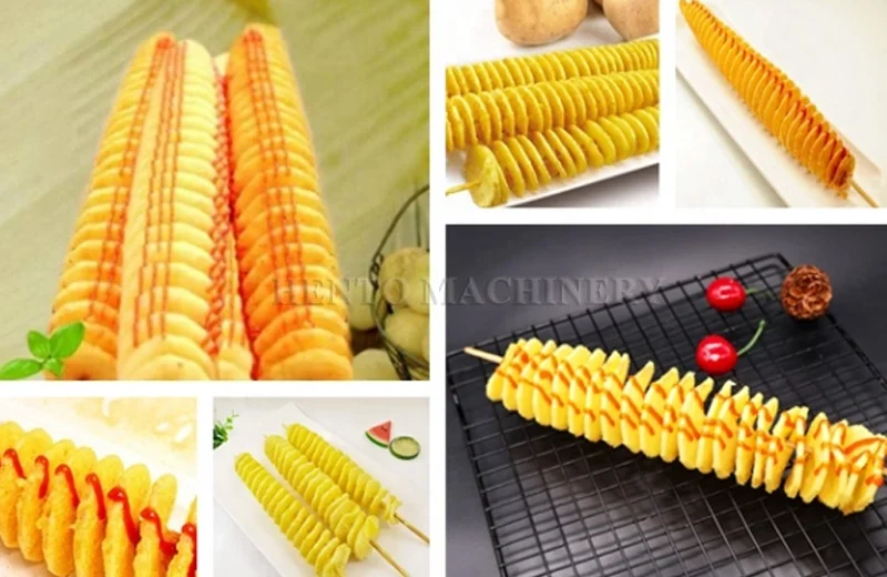 Hot Selling Potato Snack Making Machine / Potato Tower Machine / Electric Spiral Potato Cutter