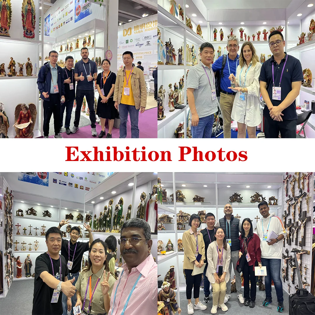 Factory wholesale catholic religious resin cross ornaments figurine Jesus carrying the crucifix statue