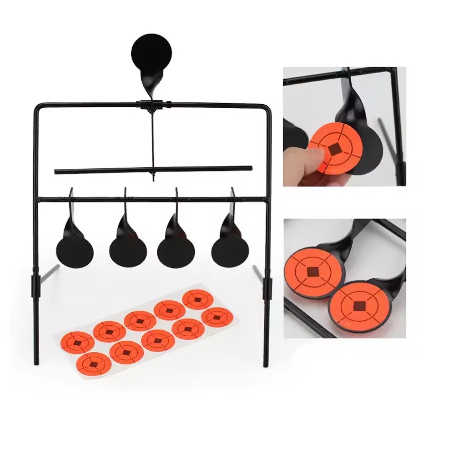 Stainless steel target shooting accessories hot selling explosive shooting practice target folding easy target
