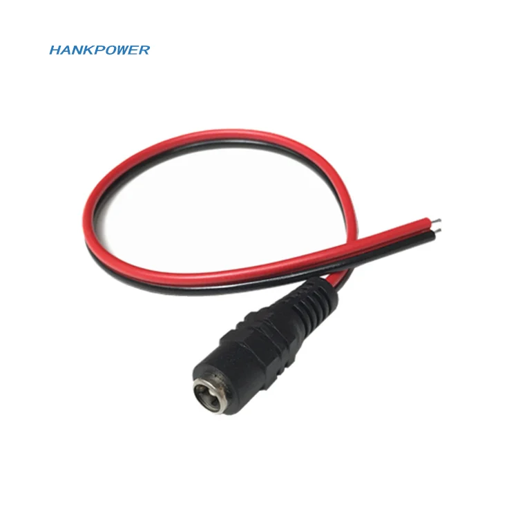 DC Power Cable DC 5.5*2.1mm Male Plug To Open Cord For Monitoring Camera TV With Red and Black Cable