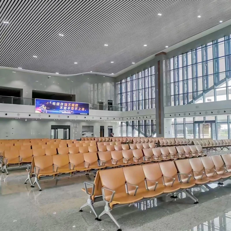 Wholesale PU Airport Chair hospital waiting room chairs Bank reception 3 seater bench
