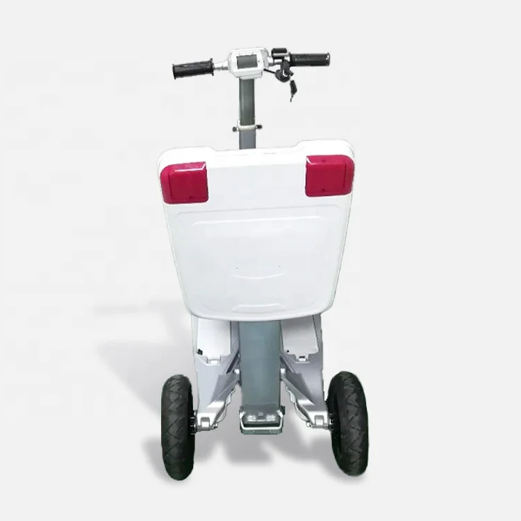 2021 Folding Mobility Scooter Airline Approved 48V 10.4AH 3 Wheeled Foldable Disabled Mobility Scooter