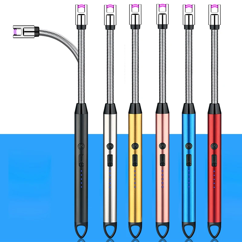 Original Factory Cheap Electric Candle Lighter Rechargeable Lighters Wholesale From China, Rechargeable Arc Flexible Lighter
