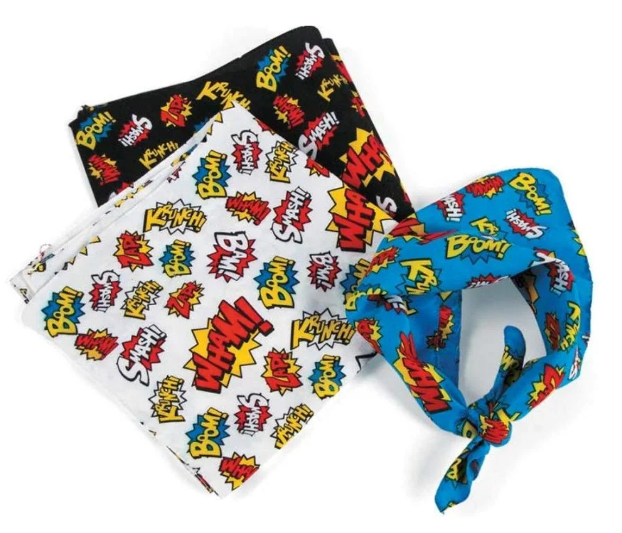 Custom 100% cotton square scarf handkerchiefs squared cotton fabric bandana