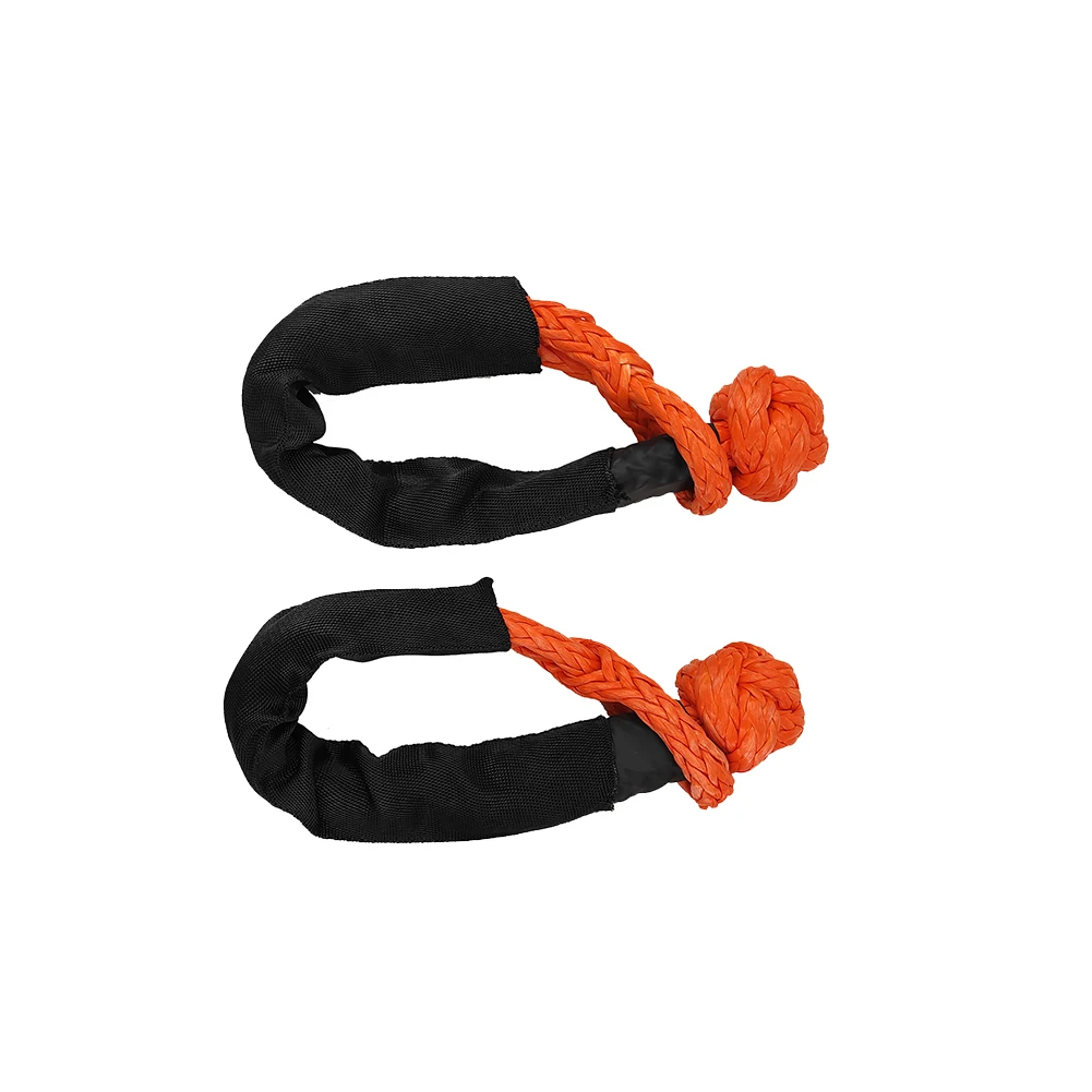 Portable UTV  Offroad 4X4 Car Kit Strap Rope Trailer Off Road Towing synthetic shackle winch accessory soft shackle