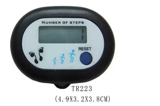 Sport equipment Custom logo Electronic Pedometer step counter Cheap Plastic Pedometer for the elderly