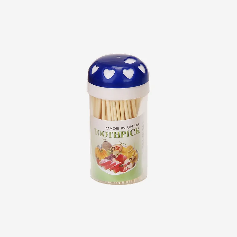 Hot sale Production of bamboo toothpick 2.0mm*65mm bamboo toothpick bottle