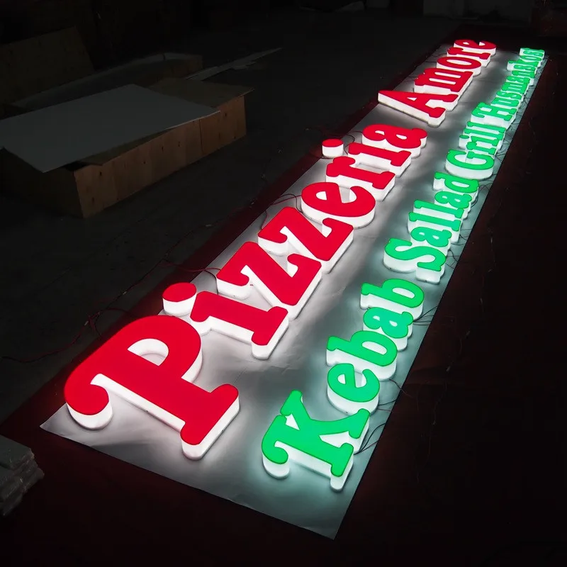 Customizable Back Luminous Characters Billboard Factory Direct Sales Luminous Words
