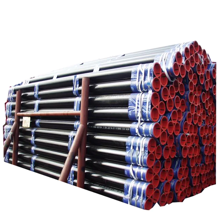 Round Erw Black Seamless Steel Pipes API 5L Carbon Seamless Steel Pipe
