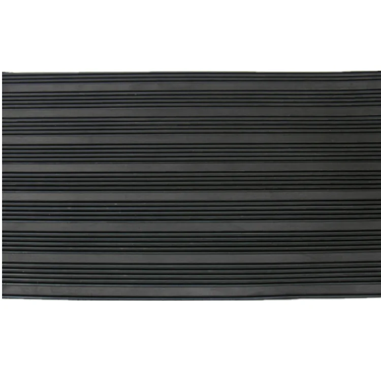 Противоскользящий черный коврик из гофрированного Ребристого каучука