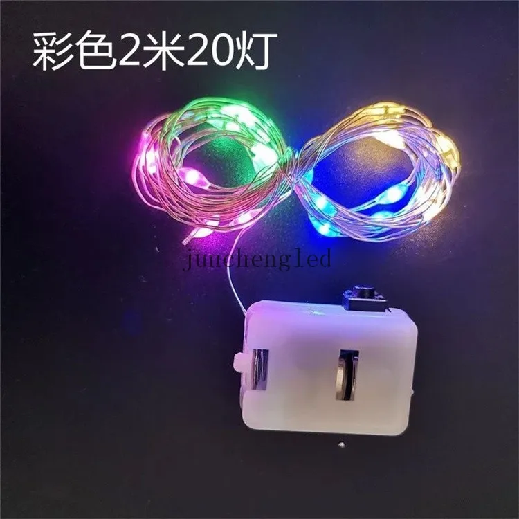 Warm White Fairy Lights Battery Operated 50 LED Mini Waterproof String Lights Silver Wire Firefly Starry Lights