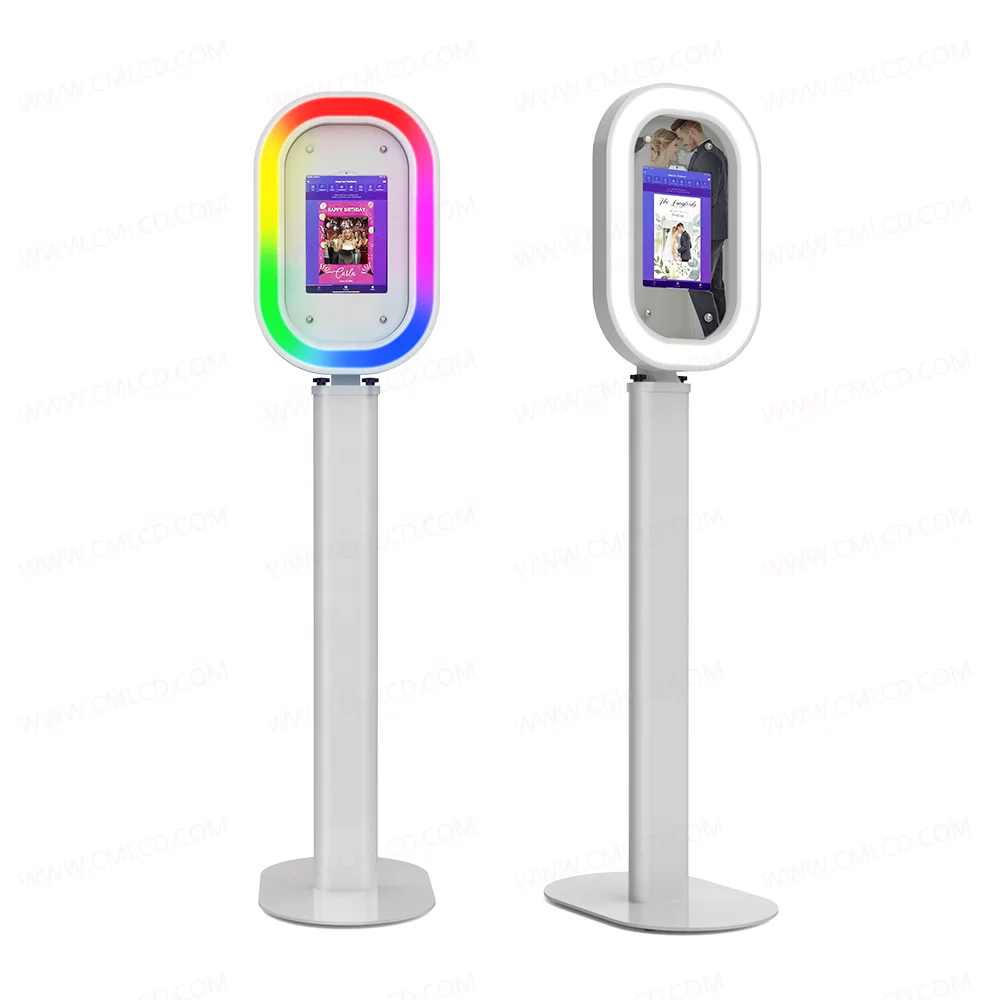 2024 Chimee Photo Booth Oval iPad Photobooth Wholesale Selfie suitable for  iPad 12.9 inch Booth Photo Machine
