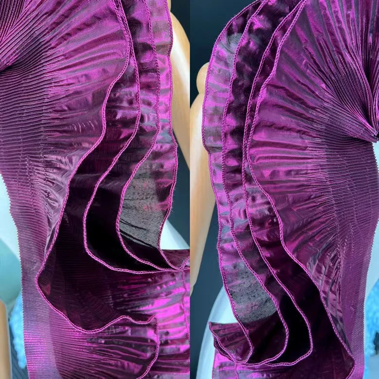 15cm Pleated Ruffle Ribbon Organza colorful lace for DIY clothing crafts