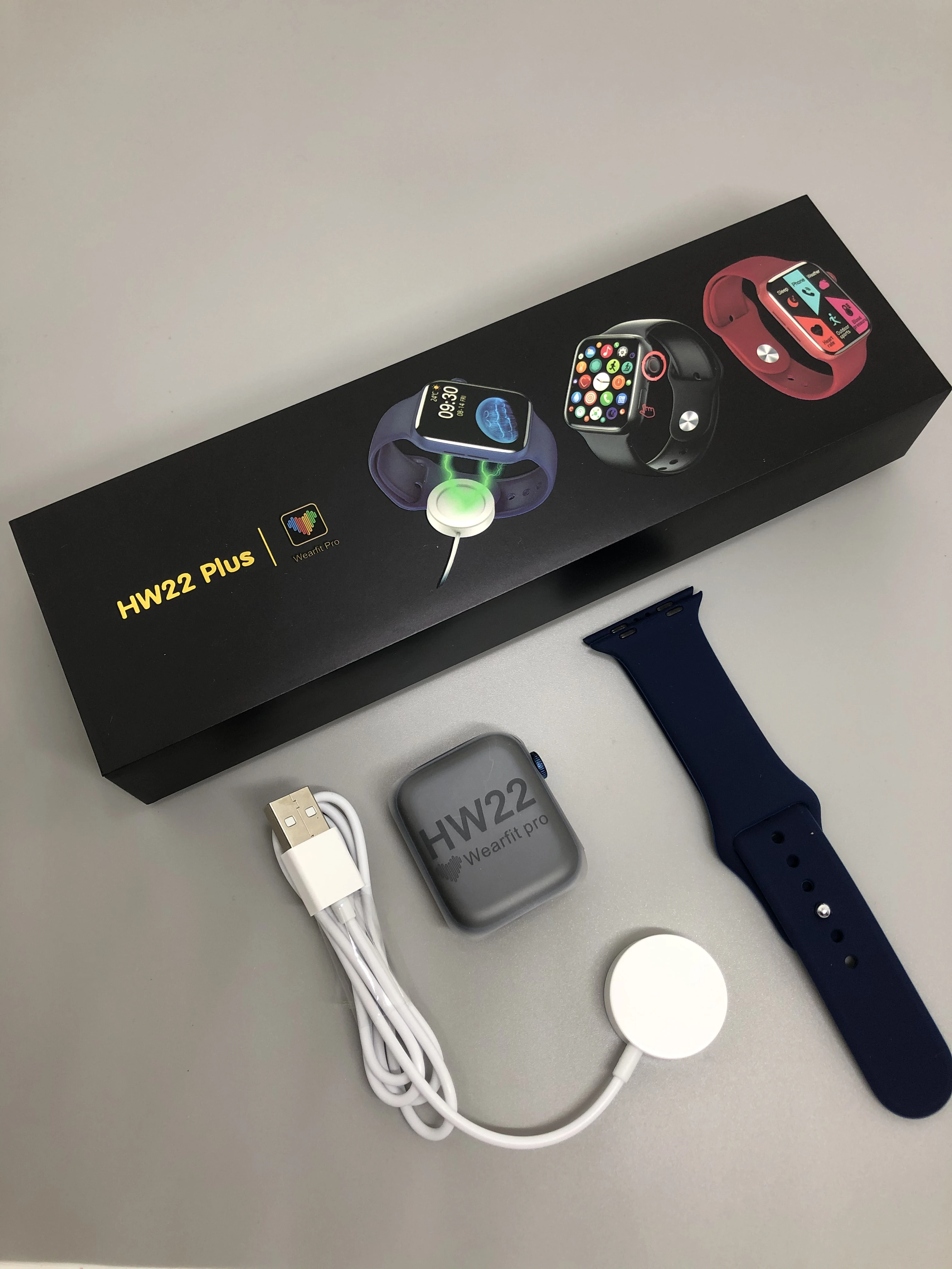 2022 Trending HW22 plus Smart Watch with Side button control IP67 Waterproof Fitness Tracker IW013 reloj inteligente HW22pro