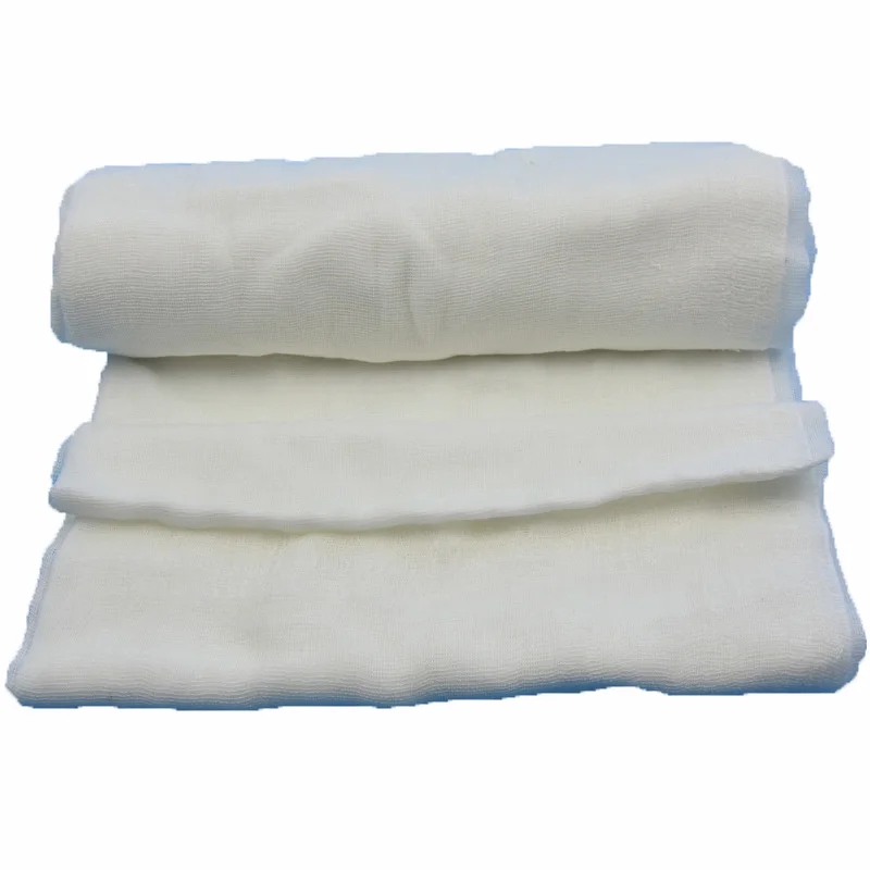 
100%cotton absorbent medical surgical bleached zigzag pillow gauze pieces 2inches gauze roll 