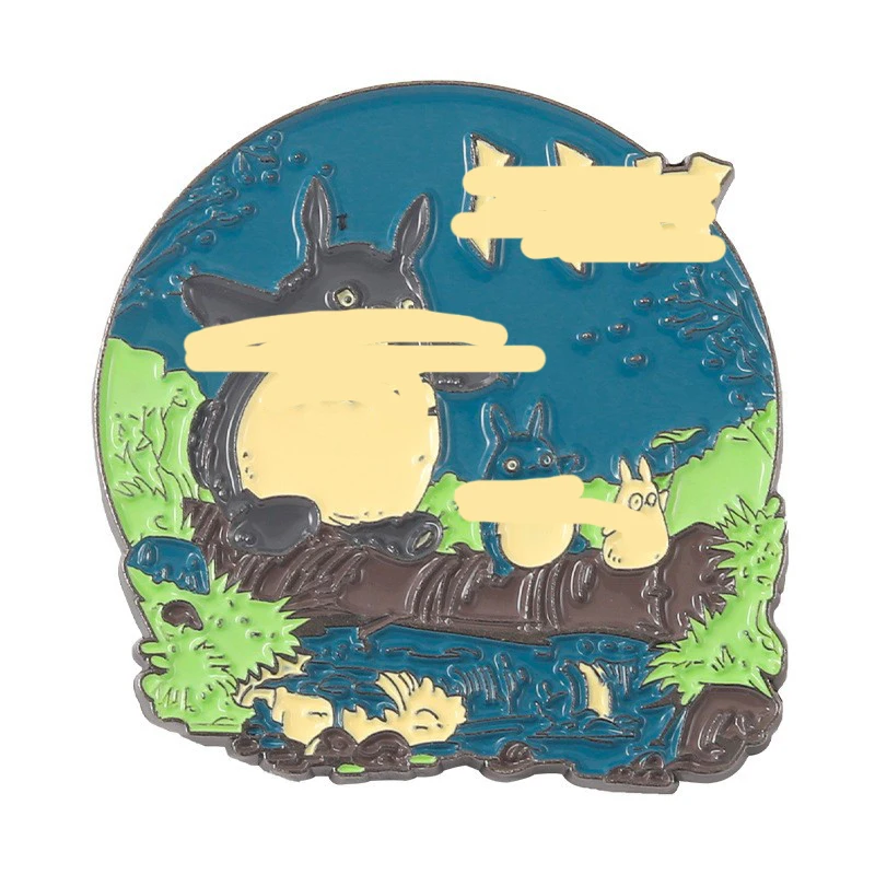 Wholesale Hot Spirited Away Ogino Chihiro Nigihayami Kohakunushi No Face Man Japanese Anime Alloy Badge Brooch Pin