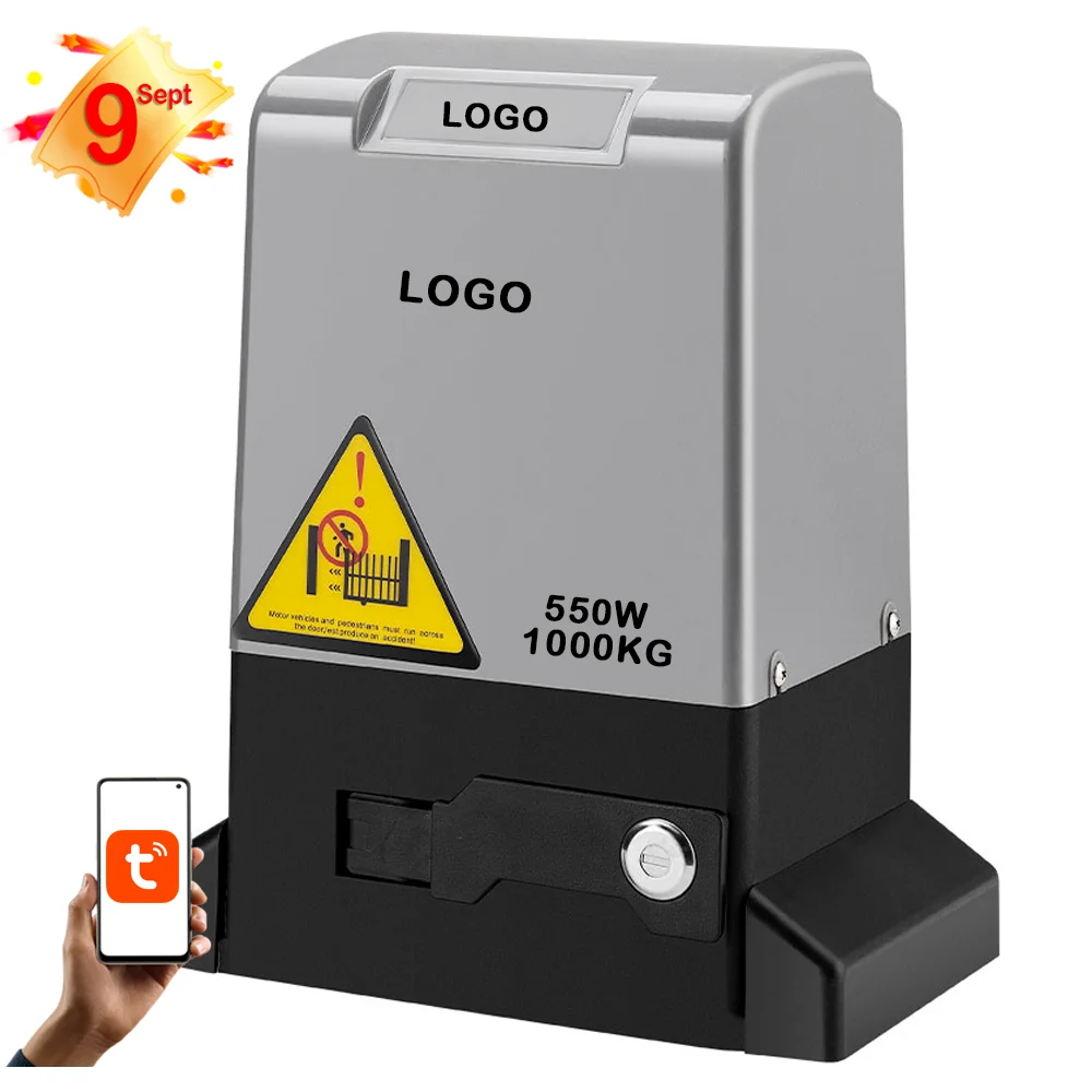 TUYA Smart Life 220v 550w sliding door gate motor 1 max 1000kg door opener magnetic limit sliding door operator