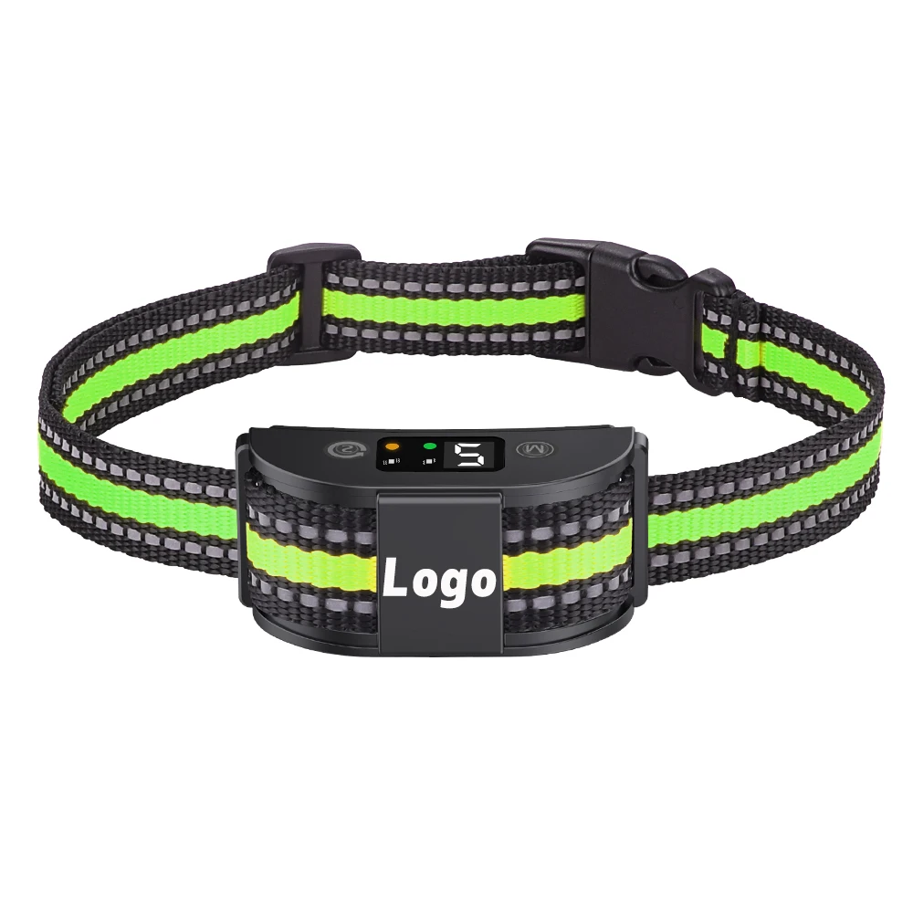 
100% Waterproof TIZE Amazon Top Seller Dog shock collar no bark no harm Rechargeable No Shock Anti Bark Collar 