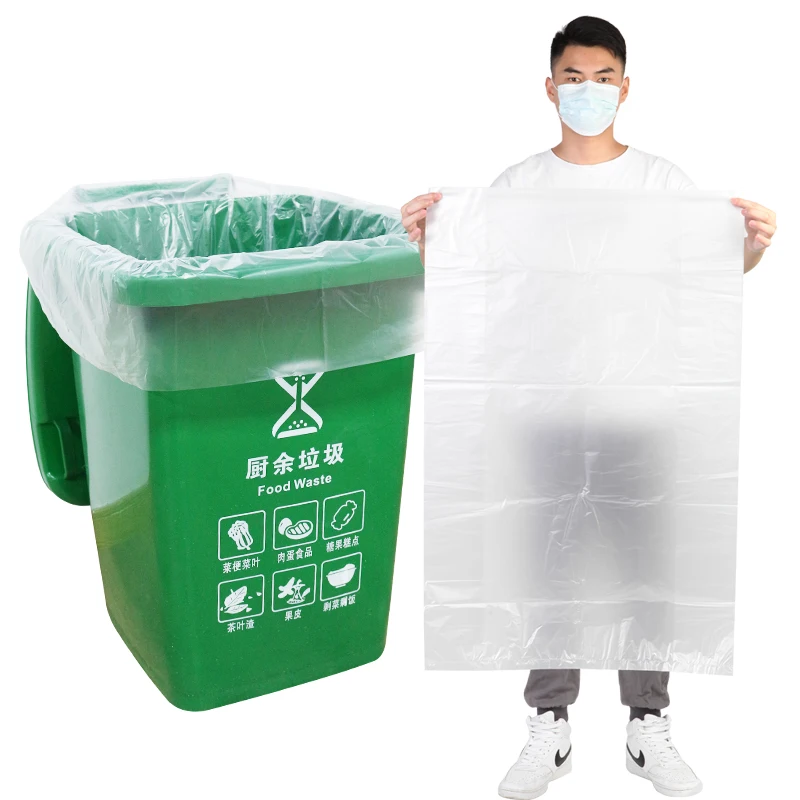 Custom cheapest recycled  large big plastic garbage bag manufacturers white  in rolls heavy duty household and out door