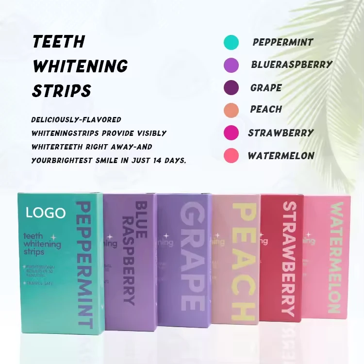 Neateeth Fruity Flavored Teeth Whitening Strips No Chemical Taste PAP Peroxide Free Teeth Strips