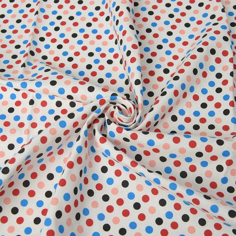 12 OZ Polka Dot canvas Polka dot polyester canvas print canvas fabric sofa Handbag case tablecloth printed cloth