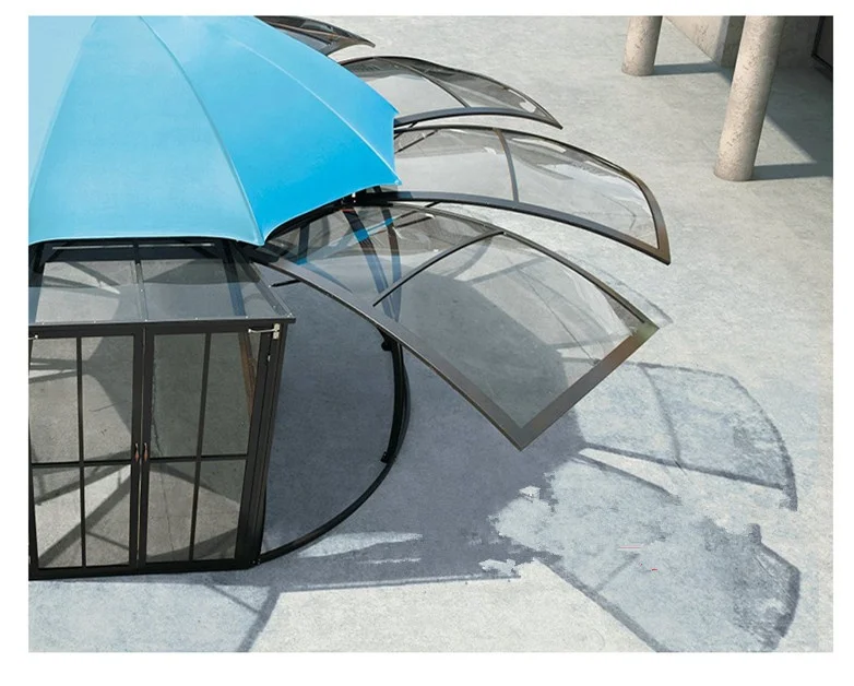 China Manufacturer Luxury Outdoor Gazebo Canopy Aluminium Sunroom Garden Gazebo Tent