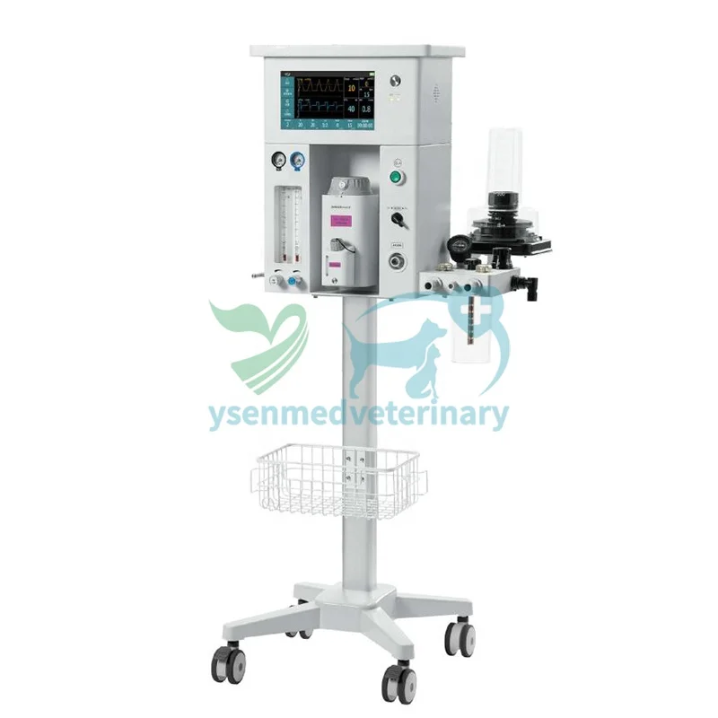 YSAV-BG20V Ysenmed veterinary equipment anesthesia machine mobile portable small animals vet anesthesia trolly anesthesia vet