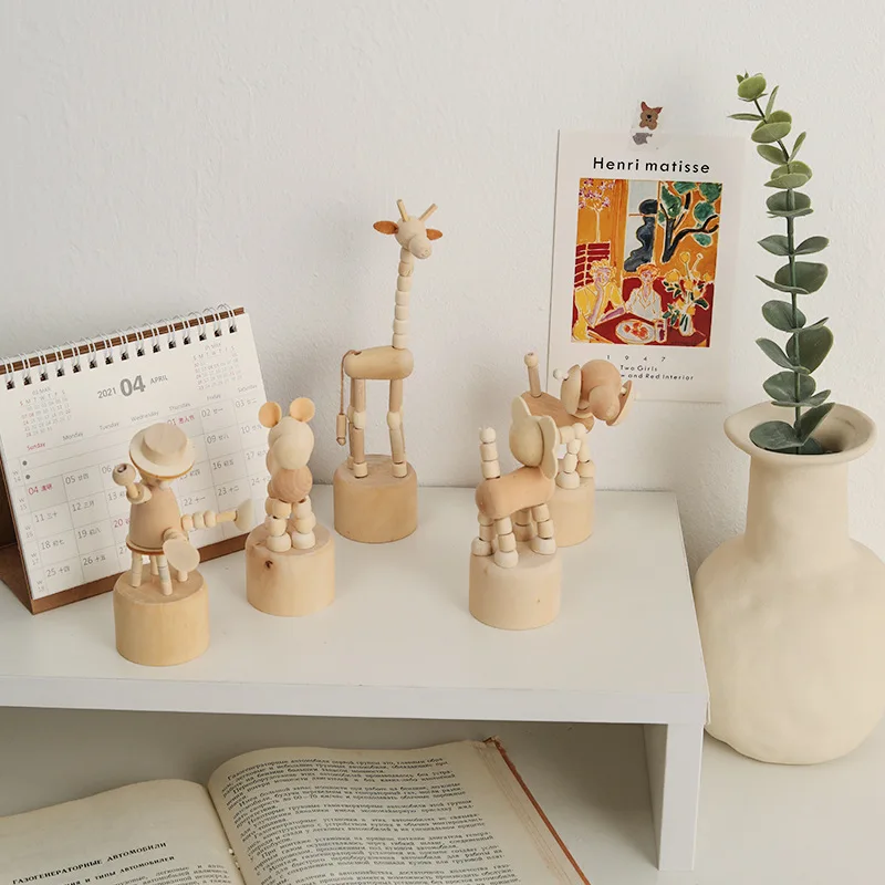 Wholesale Table  Accessories Office Items Living Room  Animal  Art  Office Items Cute Wooden Crafts Doll Home Decor