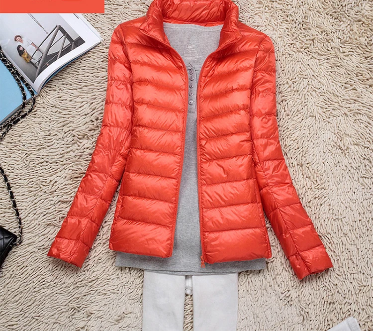 Comfortable Winter Women Duck Down Jacket Long Section New Light Fashion Jacket