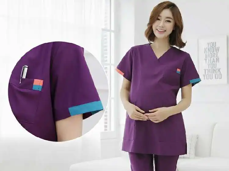 Safe And Healthy Cotton Stretch Nurse Uniform Cosy Nurse Uniform Scrubs