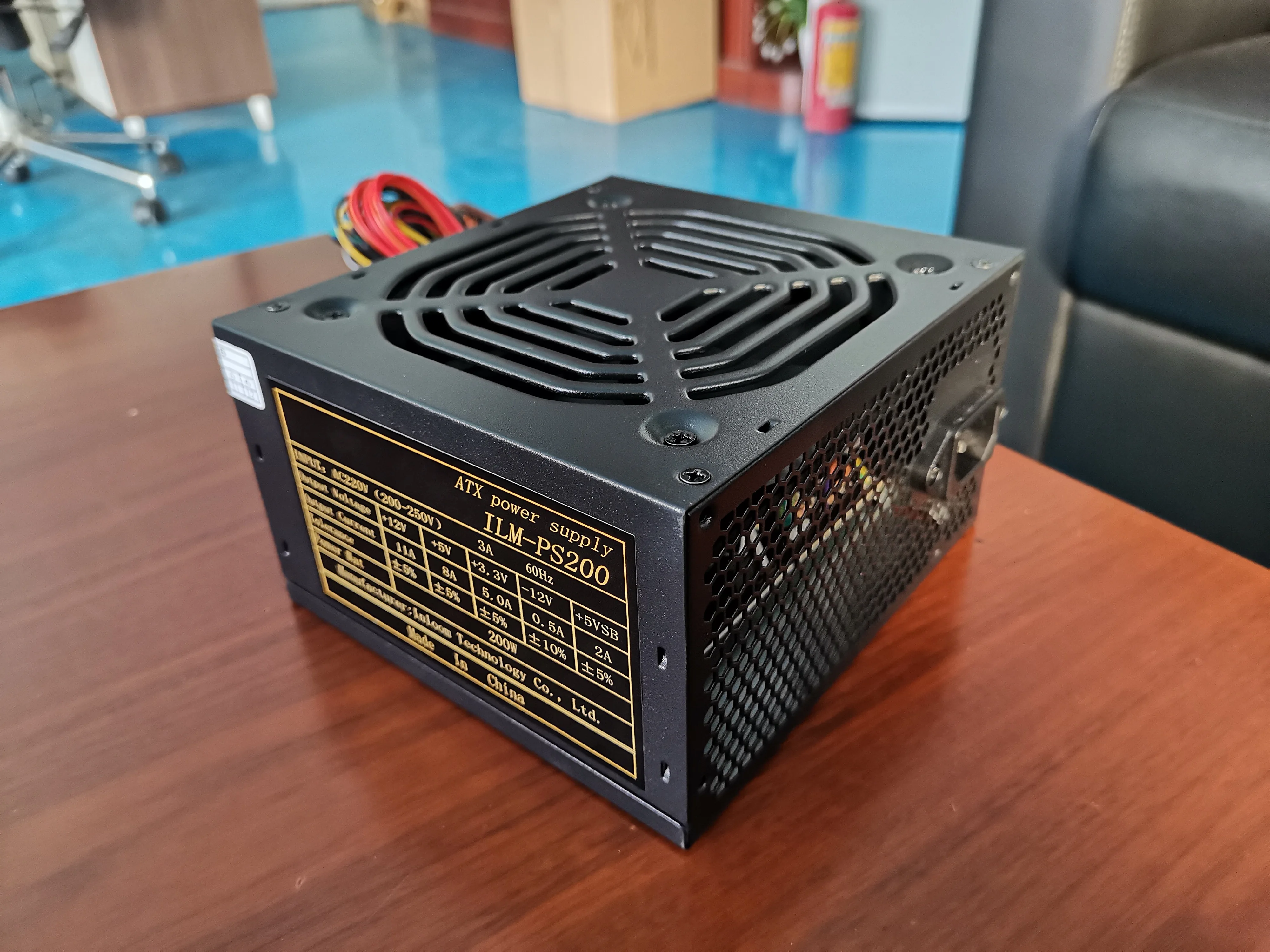Блок питания для компьютера 200 Вт atx psu с кабелями под заказ и тихим вентилятором, блок питания для ПК