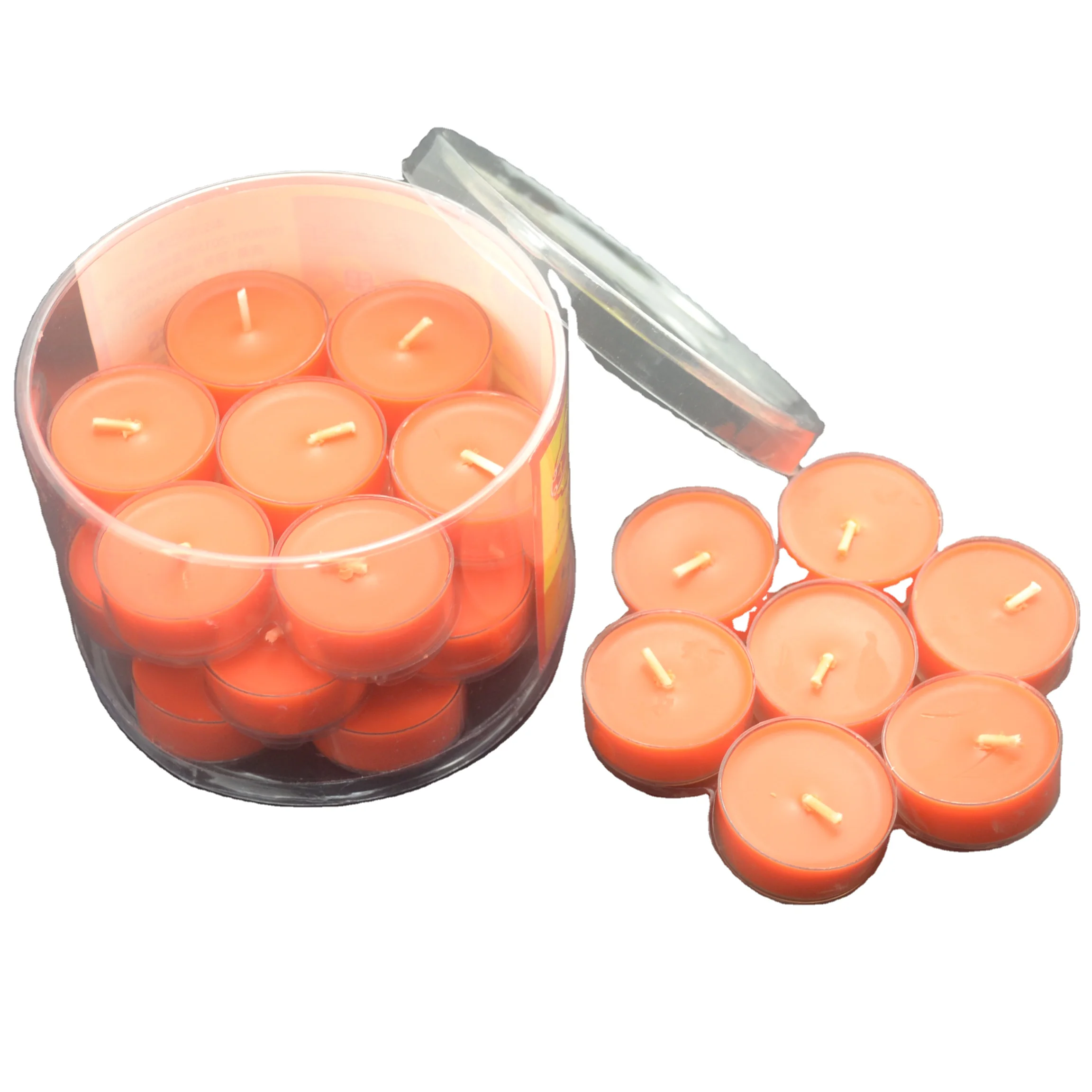 Wholesale Custom High Quality Clear Transparent Plastic Packing Cylinder Wax Melts Candle Jar Packaging Boxes Container with Lid