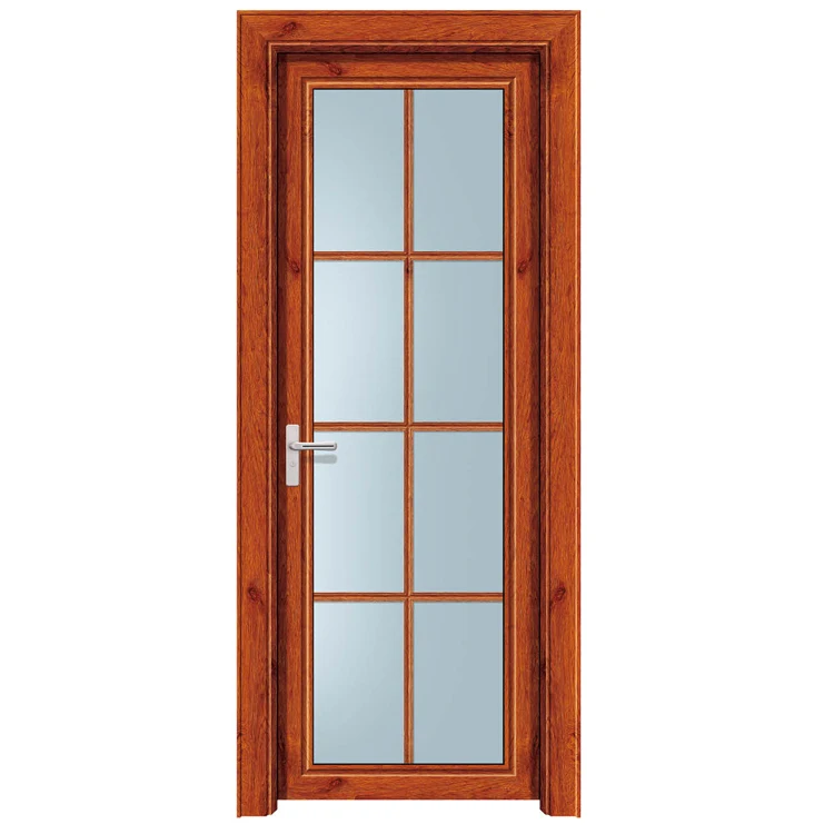 Economic price double glazed casement door for bathroom toilet door swing door