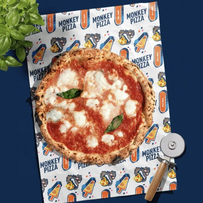 Fast Delivery Oilproof Custom Printing Square PE Coated Luxury Food Wrapping Greaseproof Wax Paper