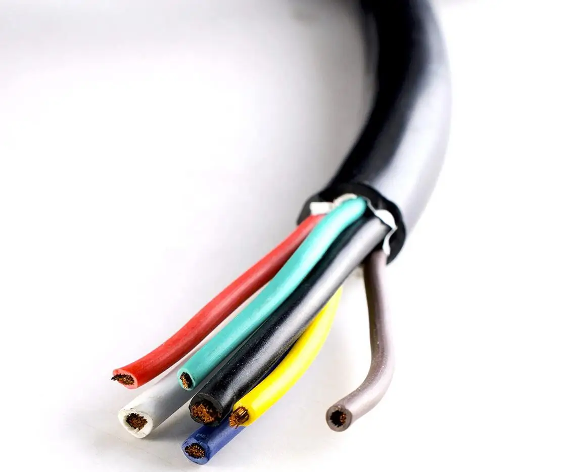 8ft 10-14 AWG 7 Pin разъем для подключения наушников проводов кабеля трейлер РВ