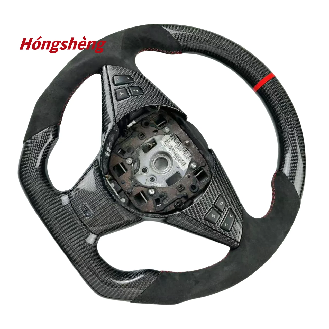 Для BMW E60 E63 E64 на заказ из натурального углеродного волокна руль ручной работы кожзаменителя спортивный стиль
