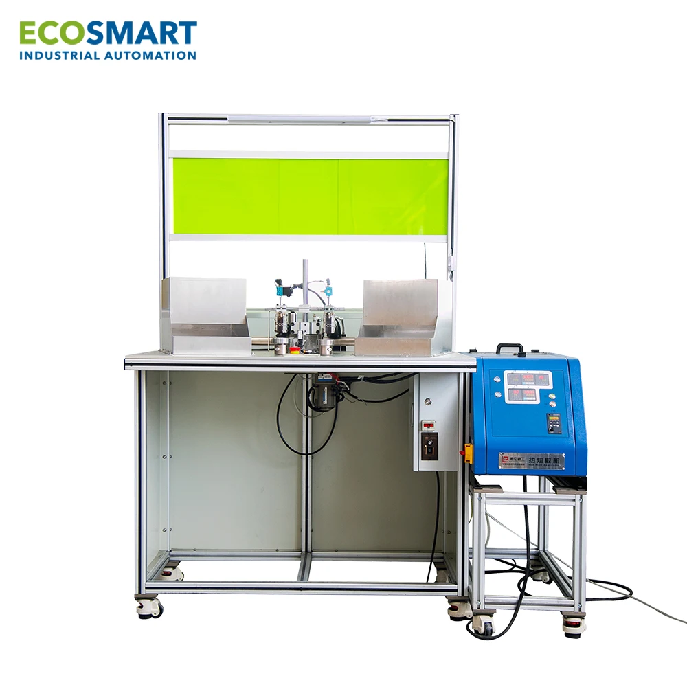 
Hot melt dispenser for carbon block 