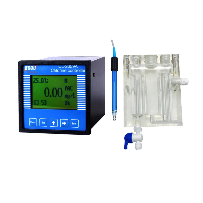 BOQU Hot Sell CL-2059A 0-20mg/L and 4-20mA for Drinking water/Swimming pool Residual Chlorine Meter