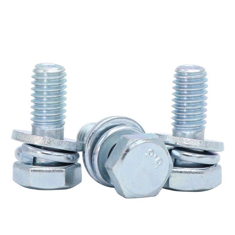Hexagon Head Screw Triple Combination Factory Price hex head screw triple combination stainless steel carbon steel