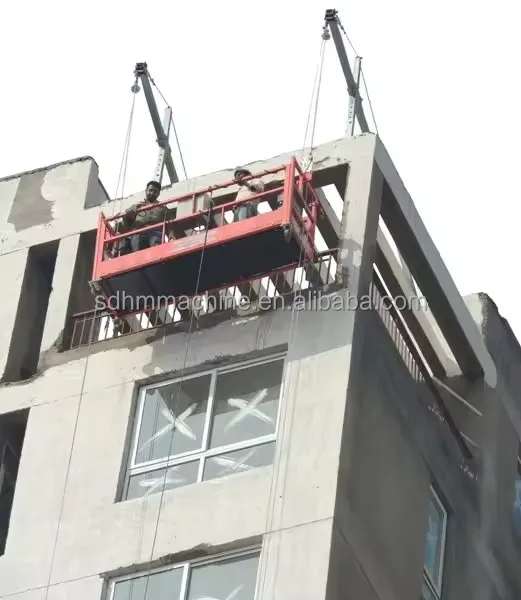 Zlp800 Zlp630 Zlp1000 Steel and Aluminium  Suspended Scaffold Work Platform Hanging Cradle