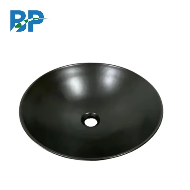 Top selling wholesale sanitary ware in south America Thick edge anti cutting Matte black round basin