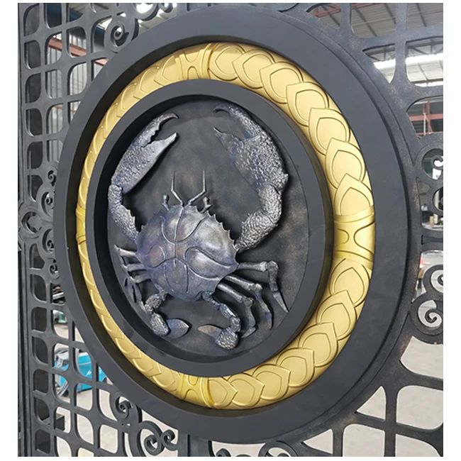 Suihe Outdoor Large Luxury Double Door Iron Gates Wrought Iron Gate Designs