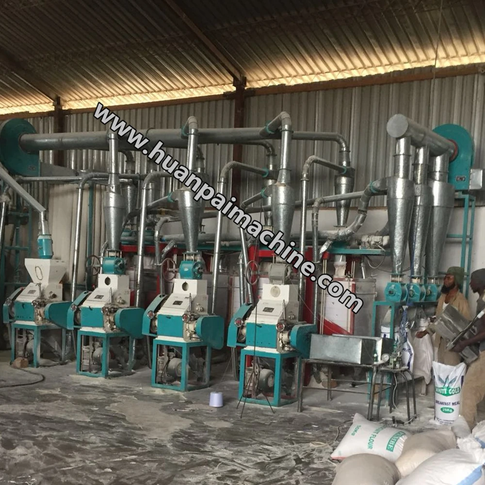 high output small scale industrial fine flour milling plant maize corn wheat flour mill
