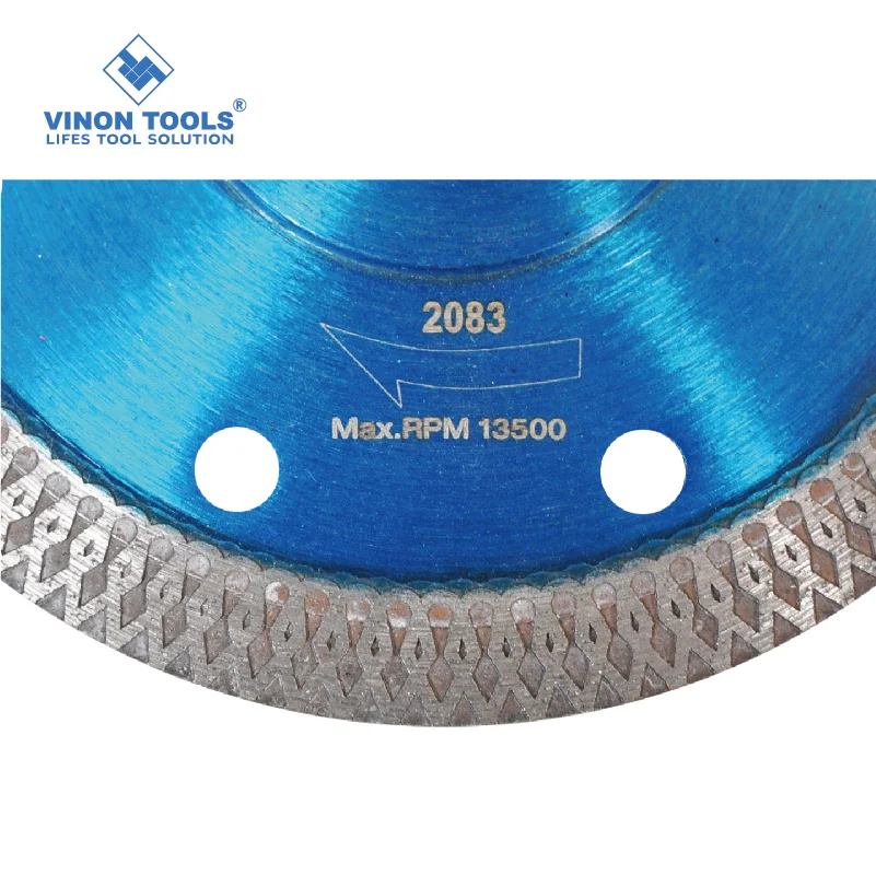 X-turbo Hot Pressing Diamond Saw Blade / Diamond Cutting Disc for Tiles Ceramic 115mm 105mm 125mm Fibreglass and Stones CN;SHG