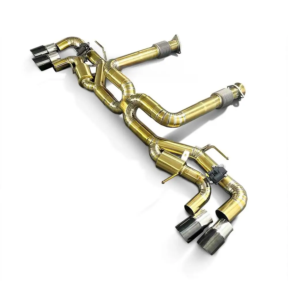 Catback System For Chevrolet Corvette C8 Performance Titanium Exhaust System For Escape Exhaust Silencers And Downpipe