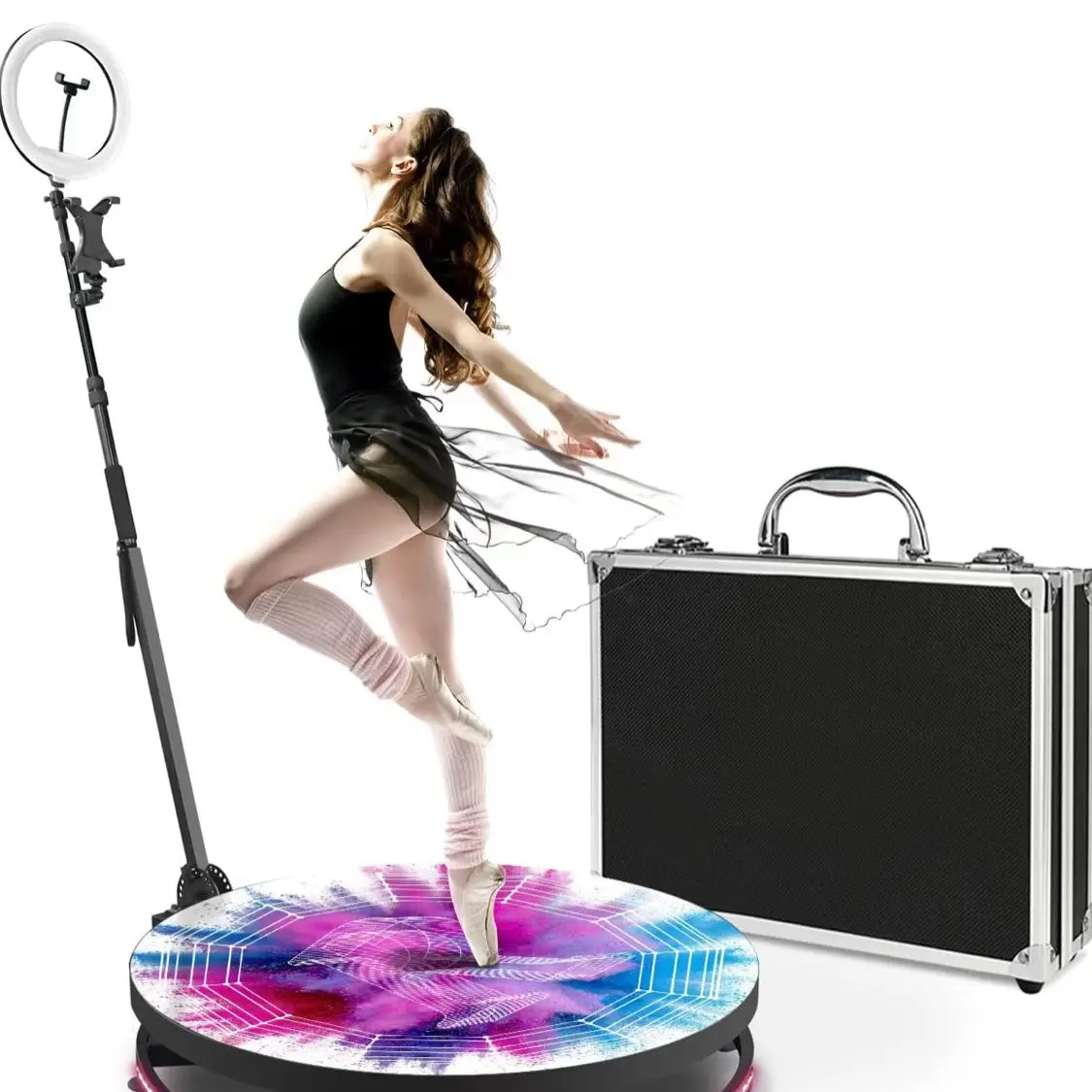 360 Rotating Camera Booth Machine Selfie Ipad Photo Automatic Photobooth Inflatable Spin 360 Photo Booth