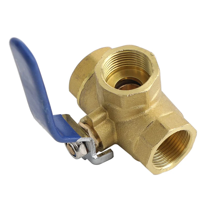 High Pressure 1/4' 2 inch 3 way Water Ball Valve Union Lockable Forged Brass Ball Valves