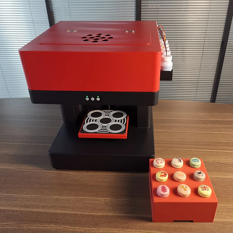 Easy Operation 4 Cups Edible Ink Inkjet Printing Machine For Latte Art Continuous DIY Selfie Coffee Printer