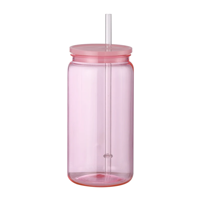 CUPPARK 16oz желе цветной пластиковый стакан ПК пивная банка с крышками соломки для UV DTF