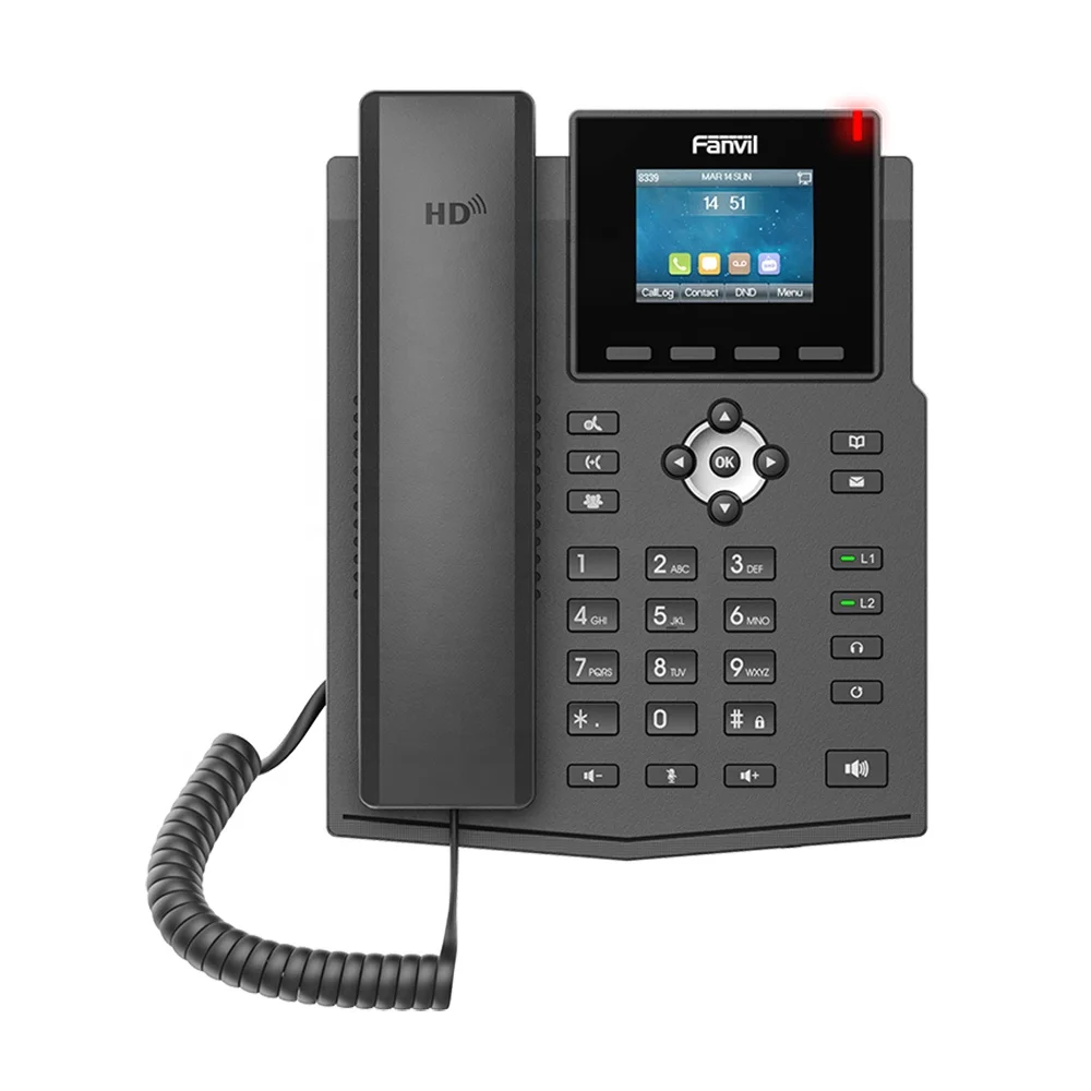 Fanvil X3SW гигабитный Wi Fi IP телефон PoE 4 SIP линия с цветным экраном 2,4 дюйма